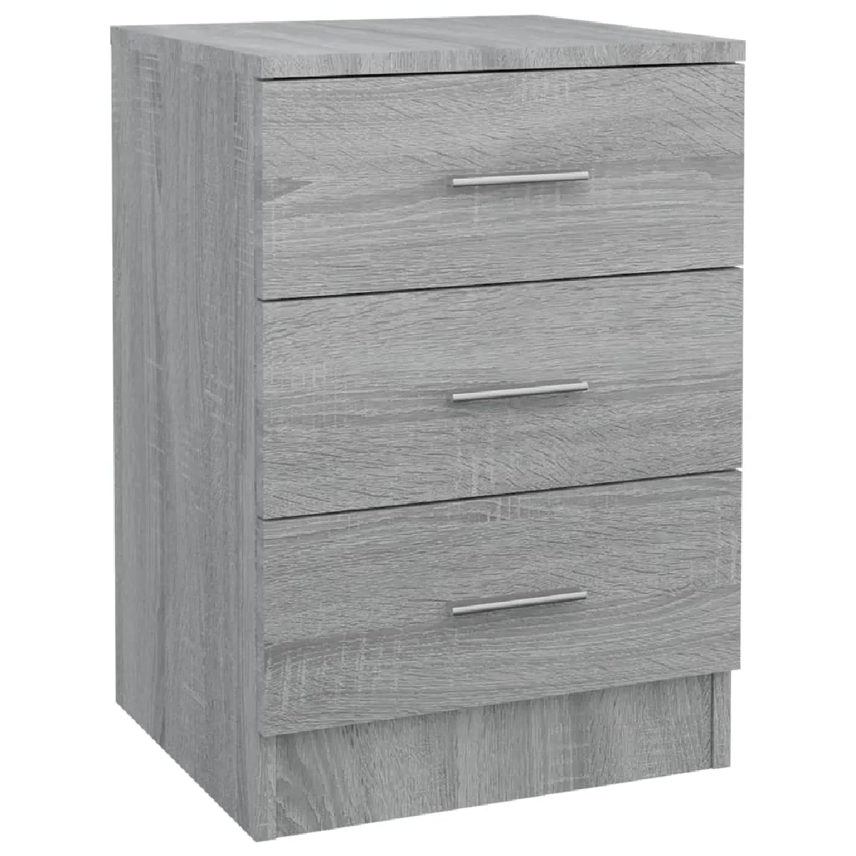 Table De Chevet Avec 3 Tiroirs 38 X 35 X 56 Cm Bois D'ingénierie Dec034593