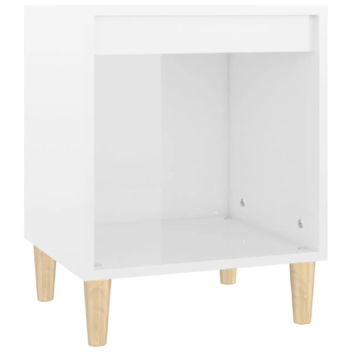 Table De Chevet Avec Compartiment Ouvert 40 X 35 X 50 Cm Bois D'ingénierie Dec033471