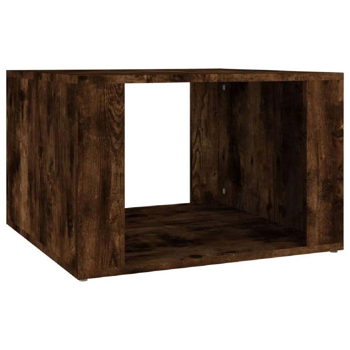 Table De Chevet Avec Compartiment De Rangement 57 X 55 X 36 Cm Bois Dec033668