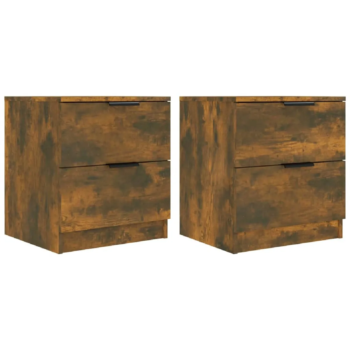 Lot De 2 Tables De Chevet Avec Deux Tiroirs 45 X 39 X 50 Dec035151