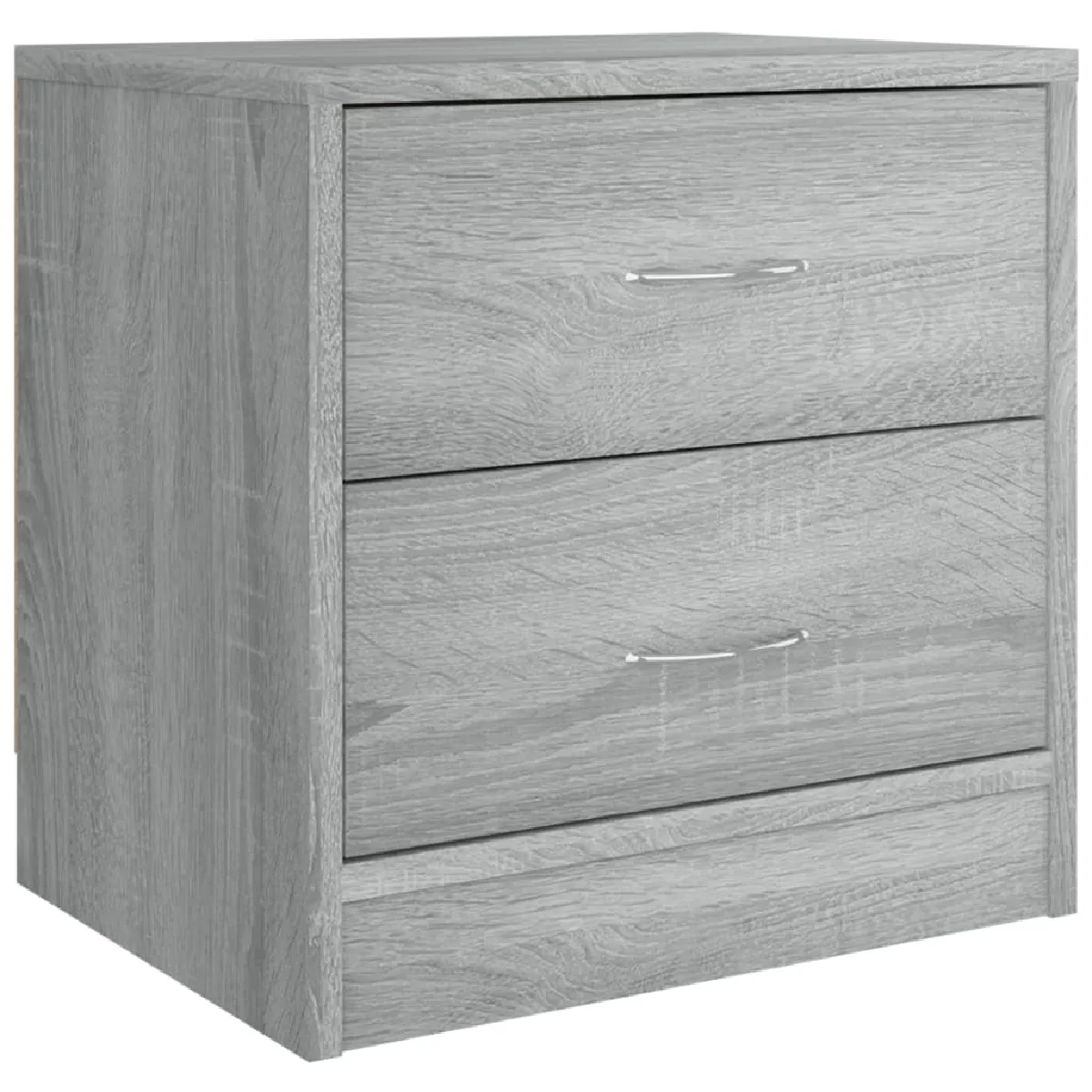 Table De Chevet Avec Deux Tiroirs 40 X 30 X 40 Cm Bois D'ingénierie Dec034601