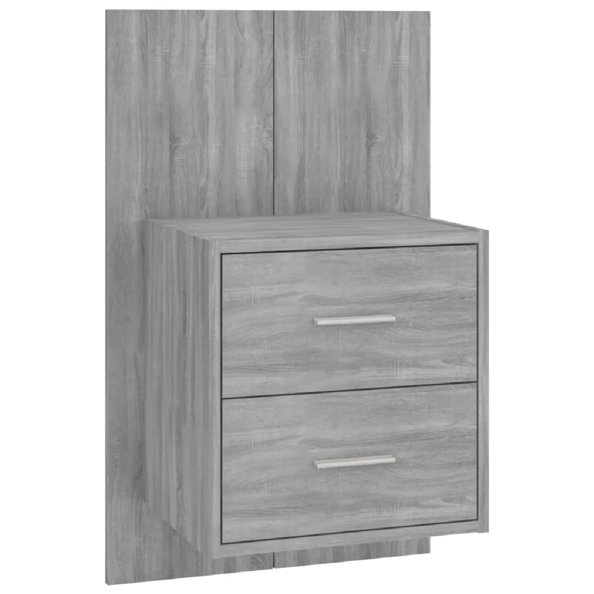 Table De Chevet Murale Avec Deux Tiroirs 48,5 X 32,5 X 80 Cm En Dec034325