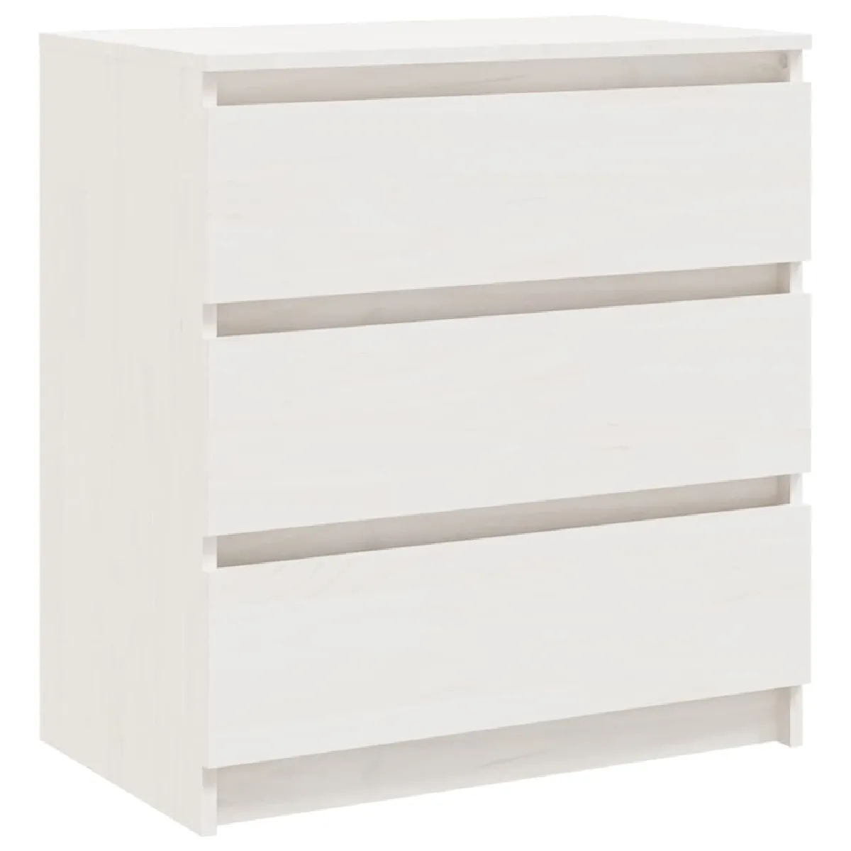 Table De Chevet Avec 3 Tiroirs 60 X 36 X 64 Cm Bois De Dec033427