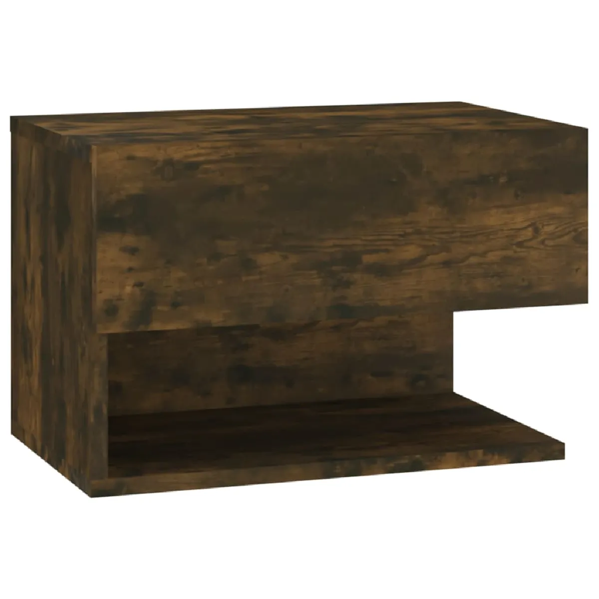 Table De Chevet Murale Avec Étagère Et Tiroir 46 X 29,5 X 30 Cm Dec034248