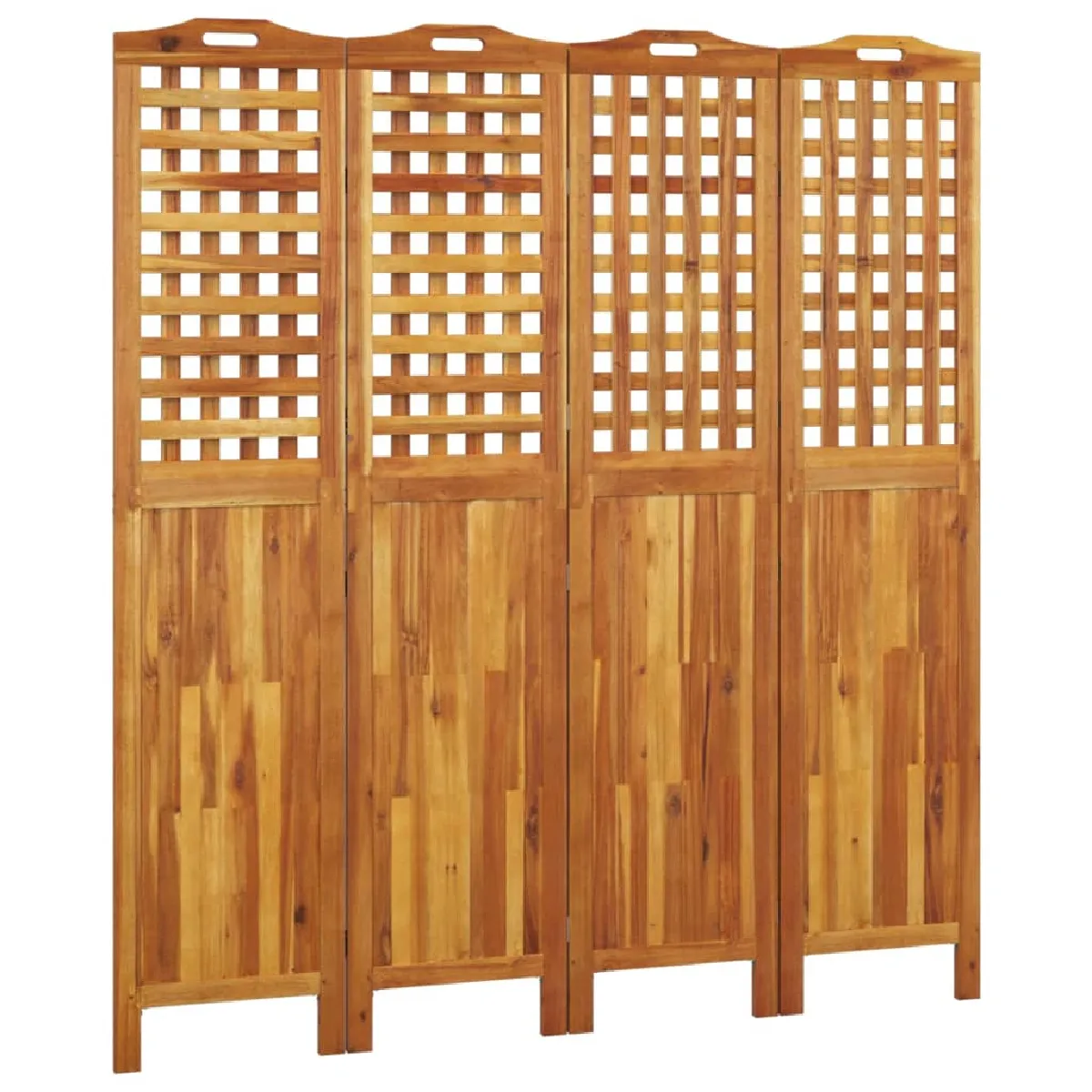 Paravent Séparateur De Pièce Cloison 4 Panneaux 162 X 2 X 180 Cm Bois Dec030821