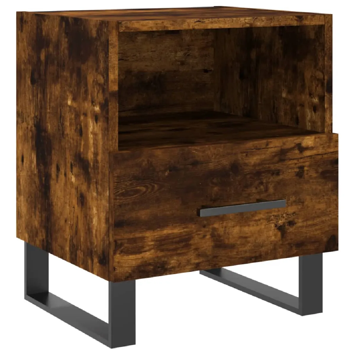 Table De Chevet Avec Tiroir Et Compartiment Ouvert 40 X 35 X 47,5 Cm Dec033579