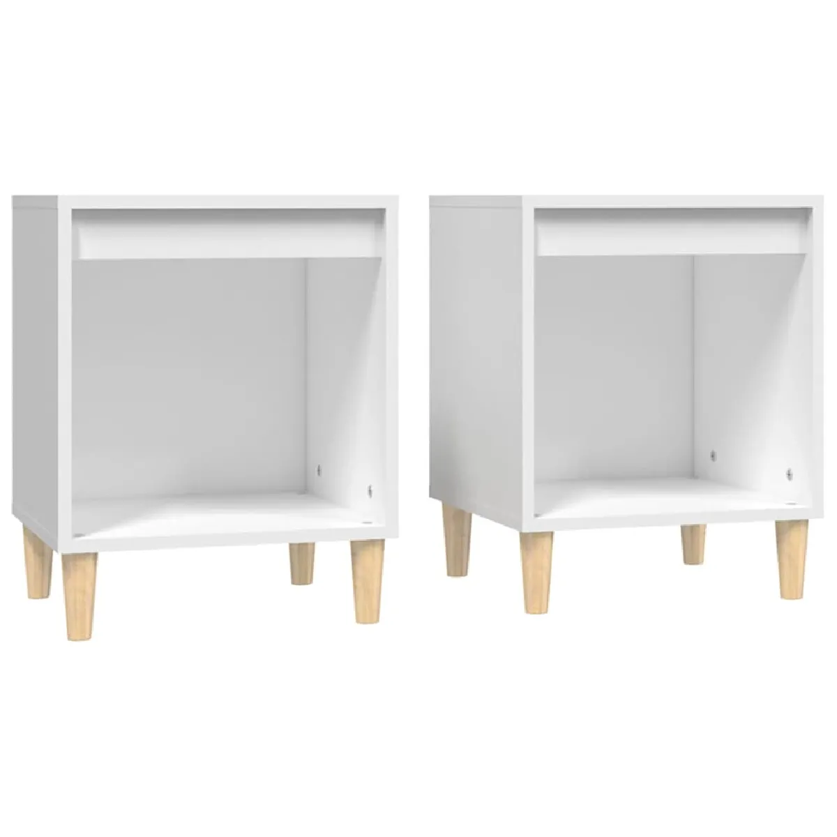 Lot De 2 Tables De Chevet Avec Compartiment Ouvert 40 X 35 X 50 Dec034927