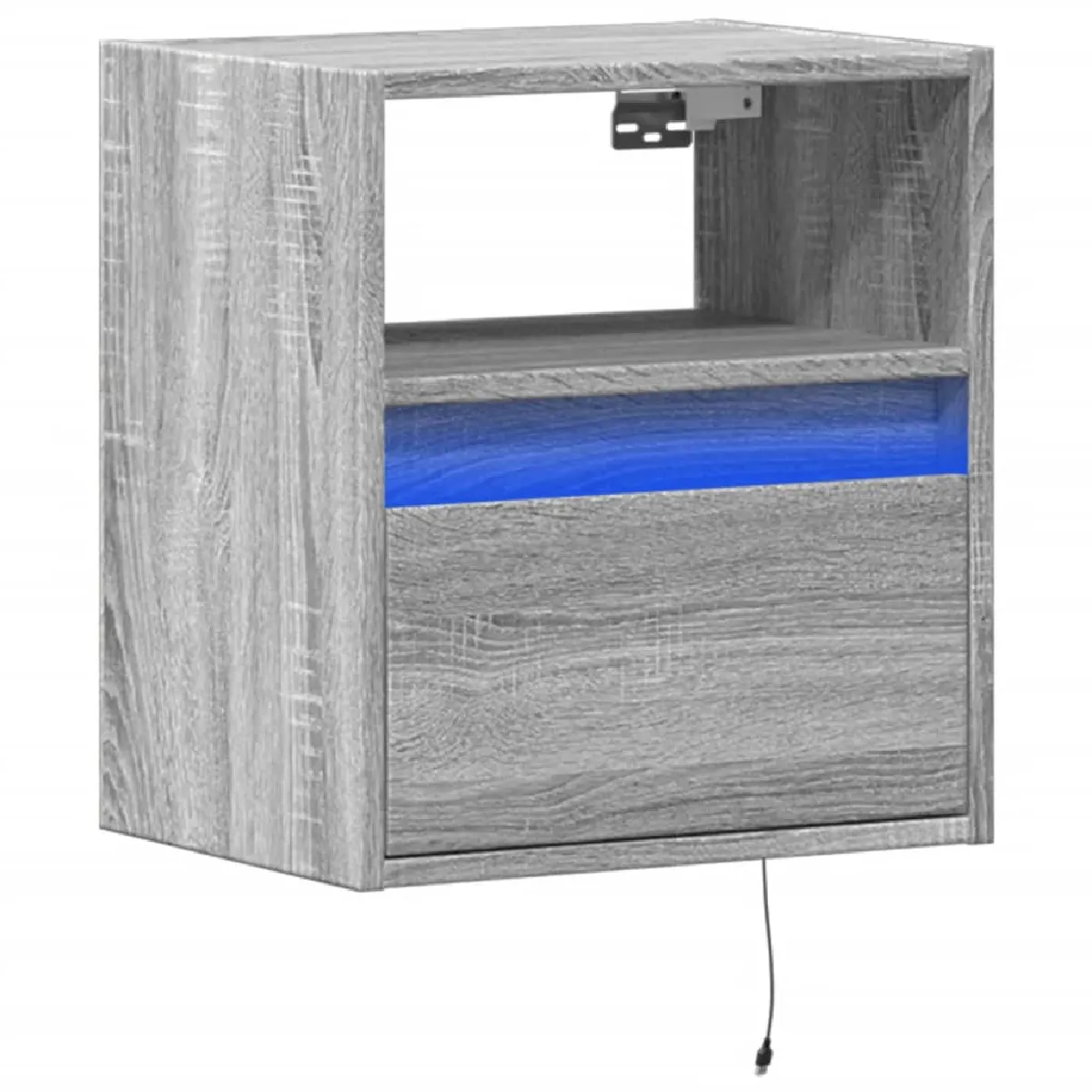 Table De Chevet Murale Avec Lumières Led Avec Tiroir 41 X 31 X Dec034214