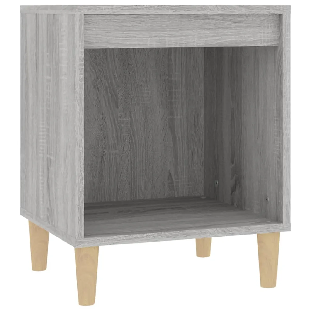 Table De Chevet Avec Compartiment Ouvert 40 X 35 X 50 Cm Bois D'ingénierie Dec034617