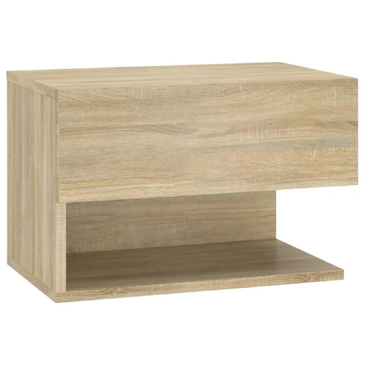 Table De Chevet Murale 46 X 29,5 X 30 Cm En Bois D'ingénierie Couleur Dec034278
