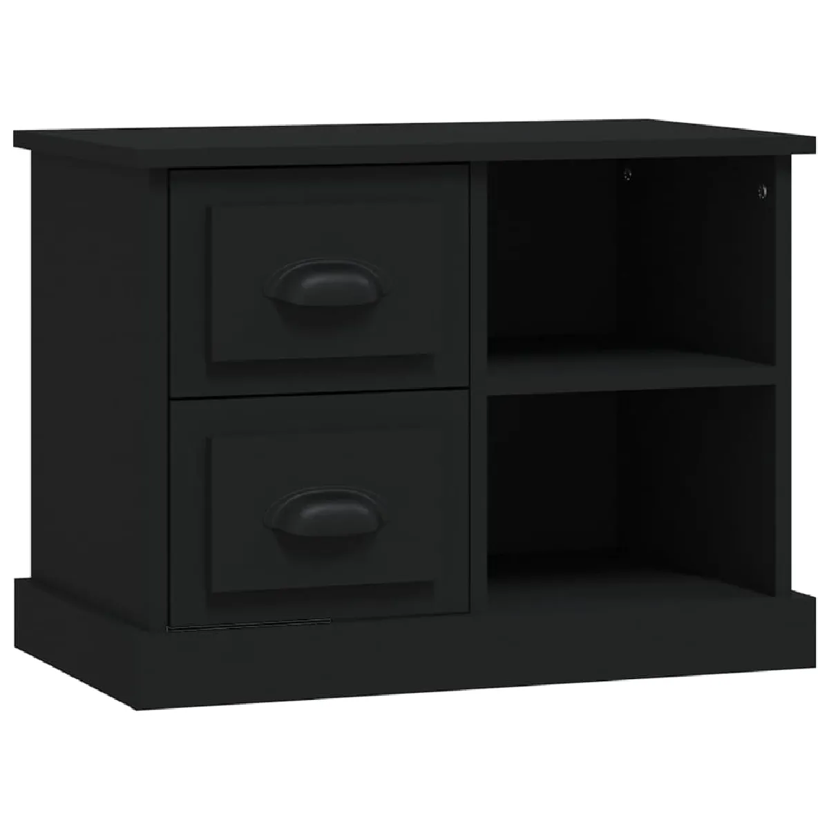 Table De Chevet Avec 2 Tiroirs Et 2 Compartiments 60 X 35,5 X 45 Dec034520