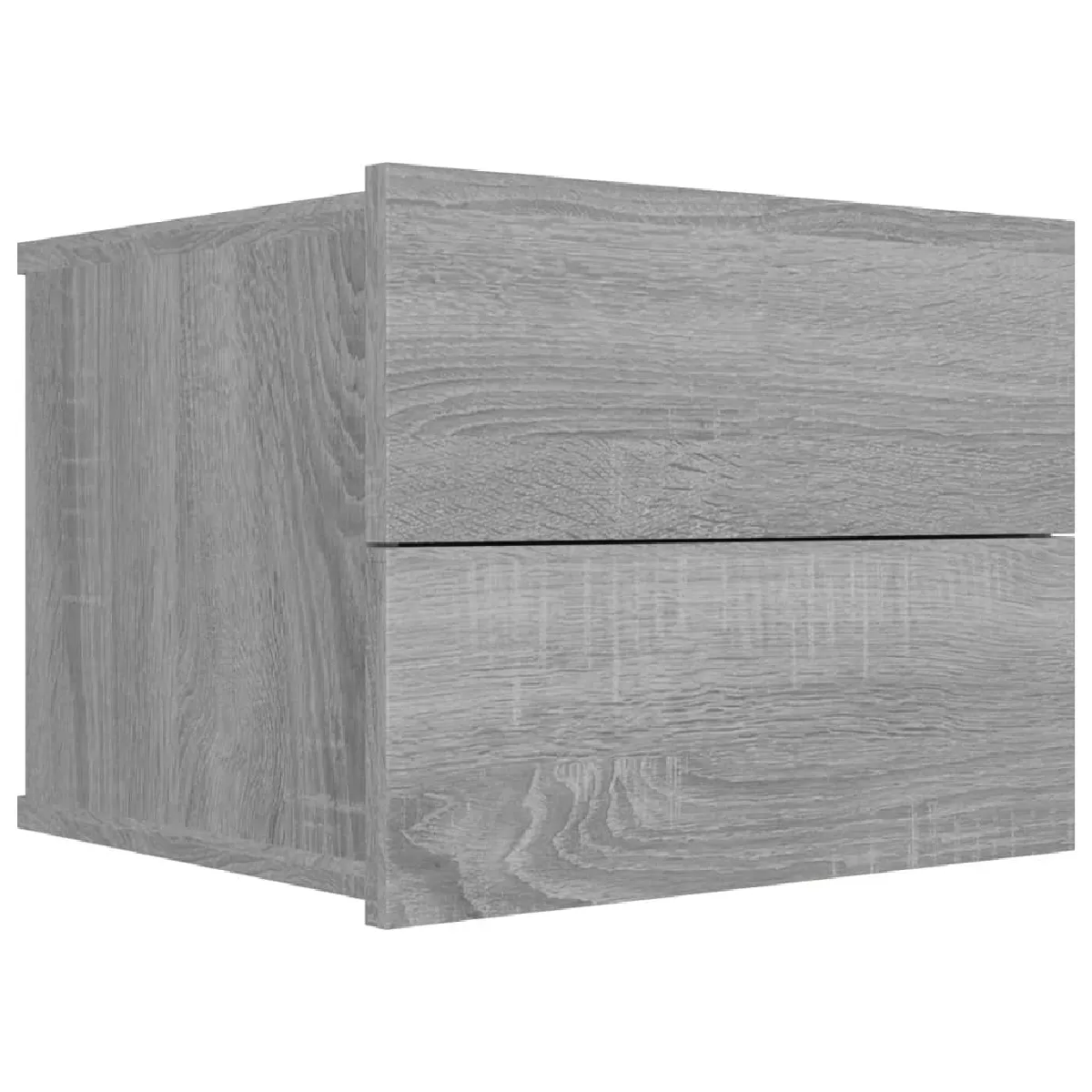 Table De Chevet Murale Avec 2 Tiroirs 40 X 30 X 30 Cm Bois Dec034597