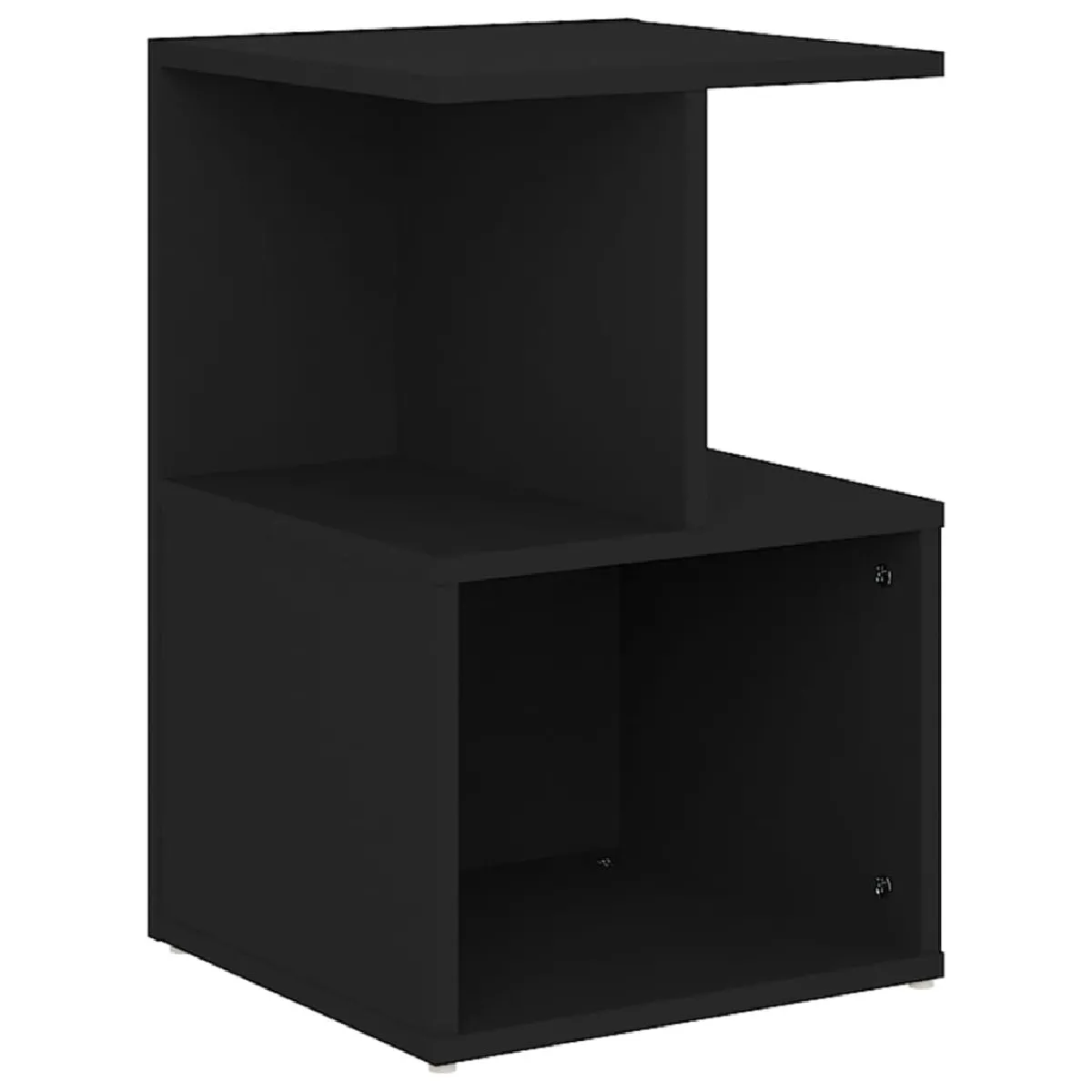 Table De Chevet Avec Compartiment De Rangement Et Étagère 35 X 35 X 55 Dec034363