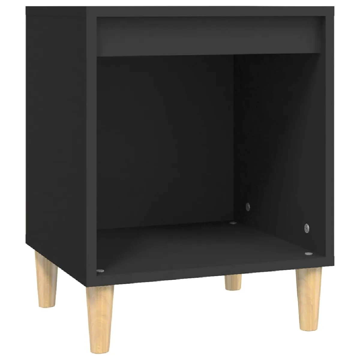 Table De Chevet Avec Compartiment Ouvert 40 X 35 X 50 Cm Bois D'ingénierie Dec034438