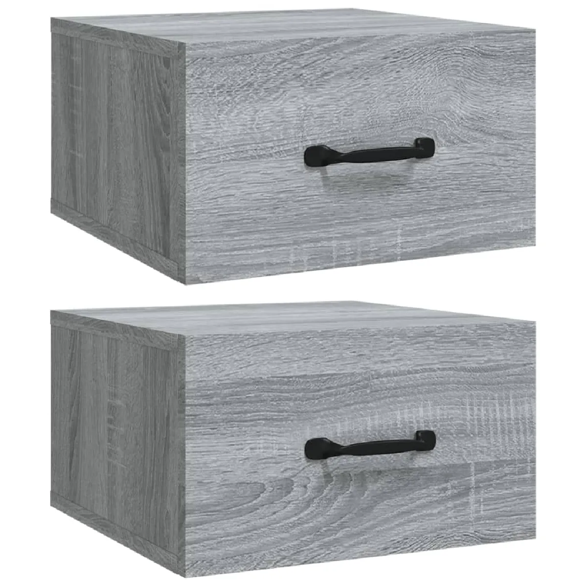 Lot De 2 Tables De Chevet Murales Avec Tiroir 35 X 35 X 20 Dec036110