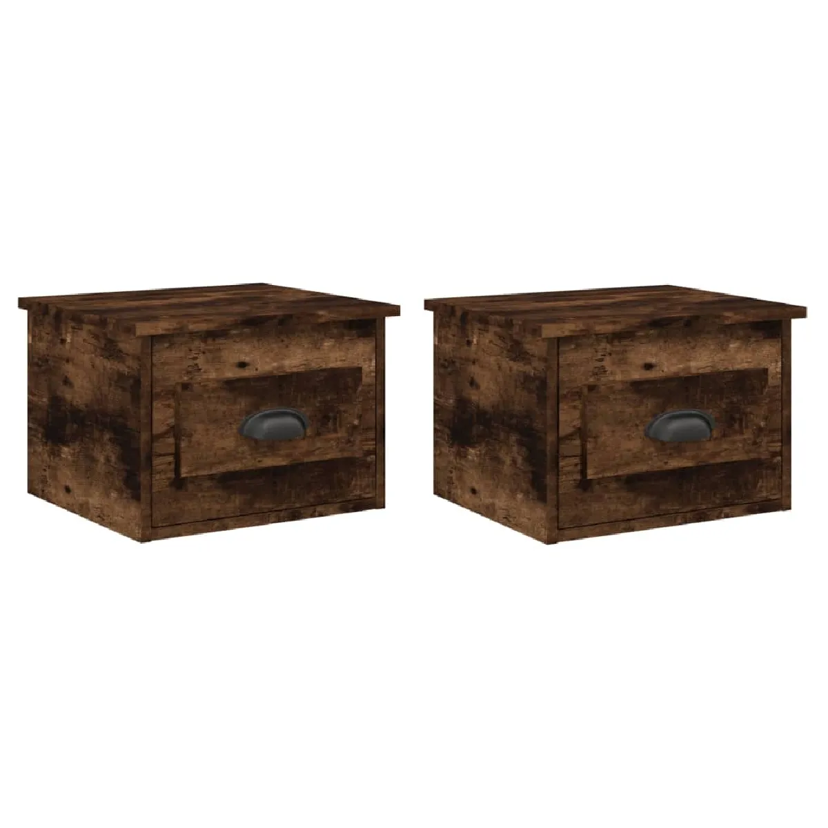 Lot De 2 Tables De Chevet Murales Avec Tiroir 41,5 X 36 X 28 Dec036047