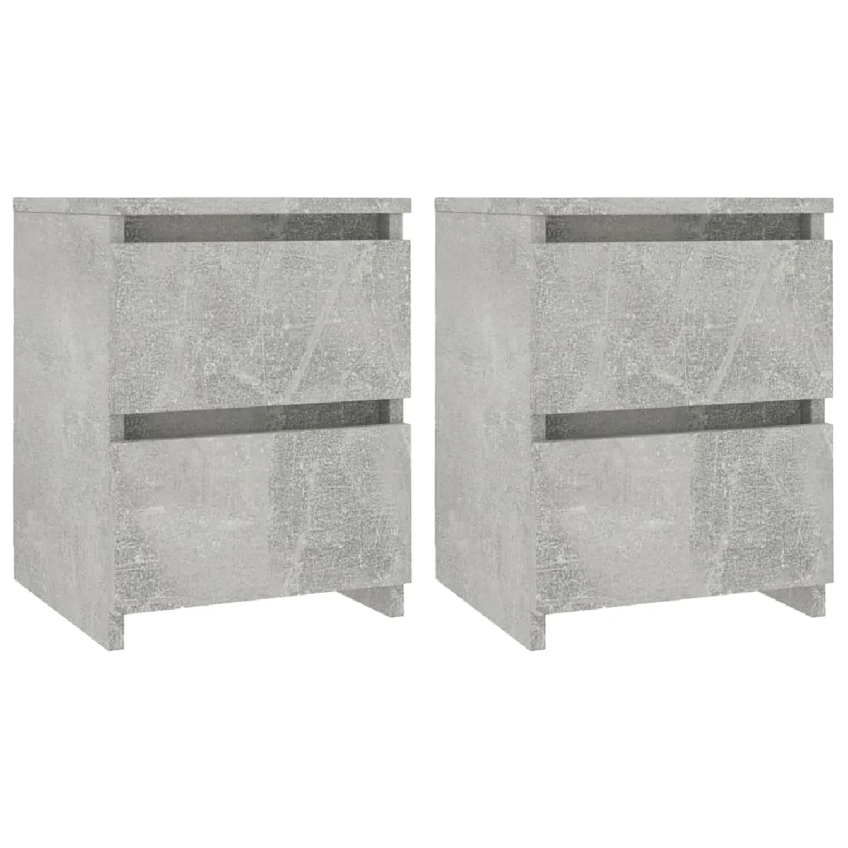 Lot De 2 Tables De Chevet Avec Deux Tiroirs 30 X 30 X 40 Dec035340