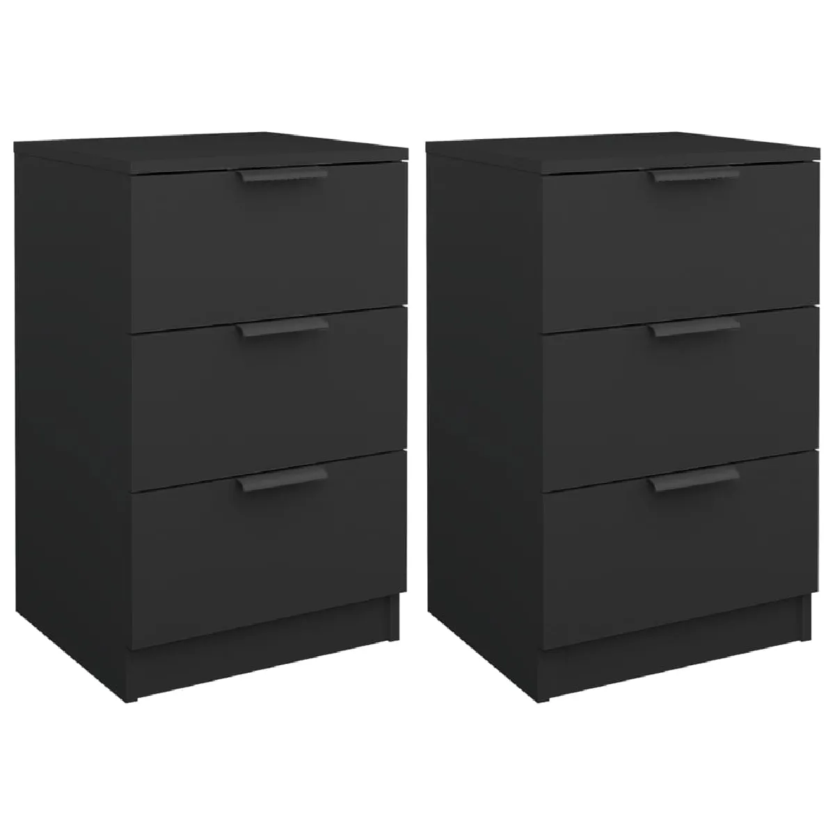 Lot De 2 Tables De Chevet Avec 3 Tiroirs 40 X 36 X 65 Dec035570