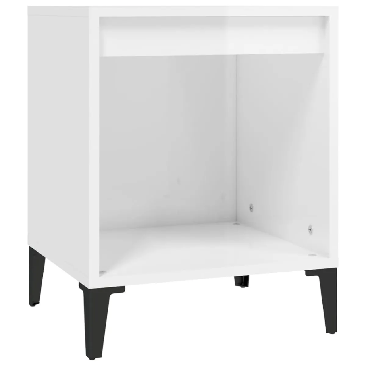 Table De Chevet Avec Compartiment Ouvert 40 X 35 X 50 Cm Bois D'ingénierie Dec033464