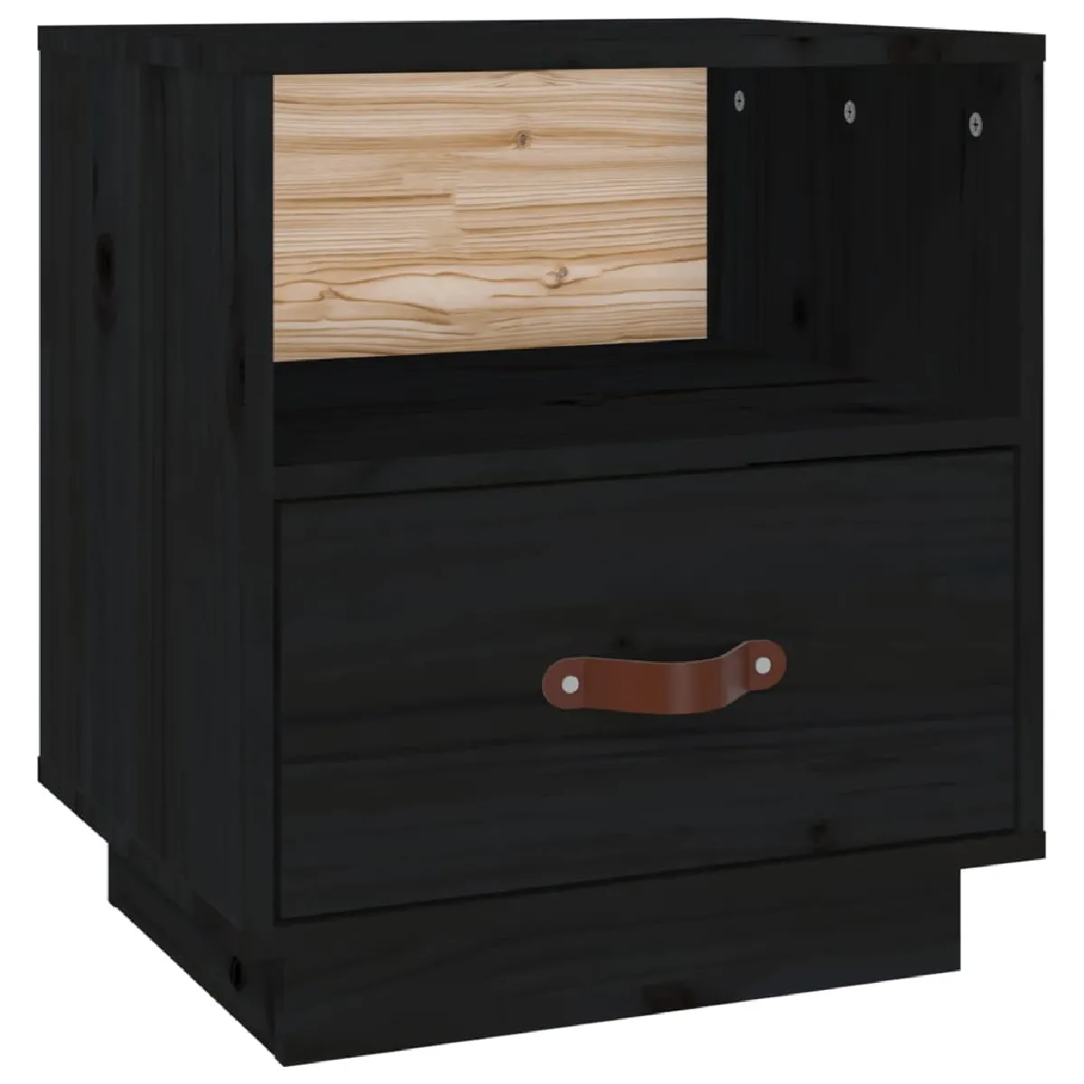 Table De Chevet Avec Tiroir Et Compartiment Ouvert 40 X 34 X 45 Cm Dec034419