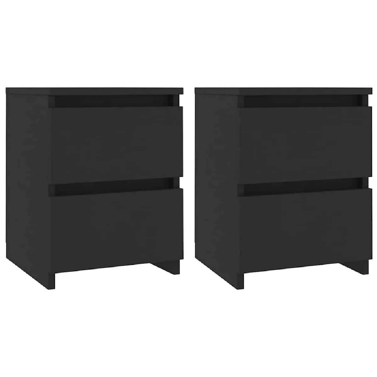 Lot De 2 Tables De Chevet Avec Deux Tiroirs 30 X 30 X 40 Dec035456