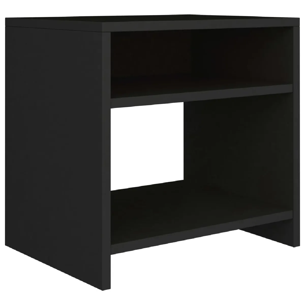 Table De Chevet Avec Compartiment Ouvert 40 X 30 X 40 Cm Bois D'ingénierie Dec034392