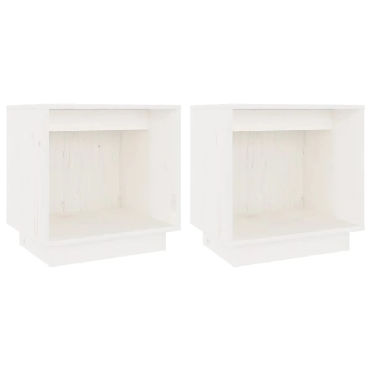 Lot De 2 Tables De Chevet Avec Compartiment Ouvert 40 X 30 X 40 Dec034892
