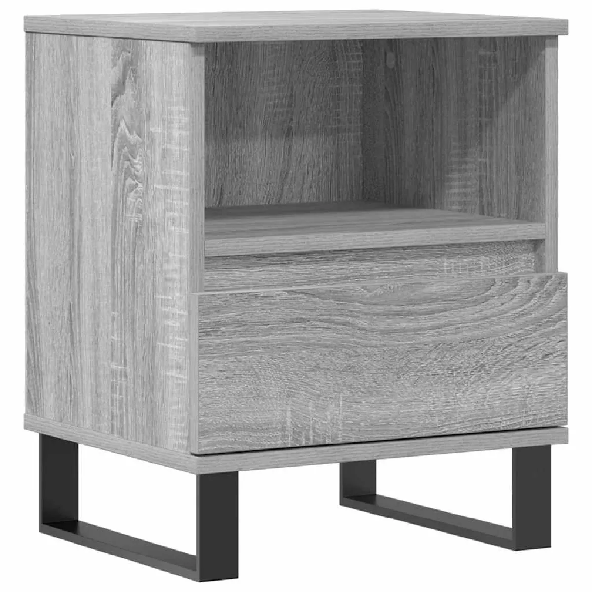 Table De Chevet Avec Tiroir Et Compartiment 40 X 35 X 50 Cm Bois Dec034625
