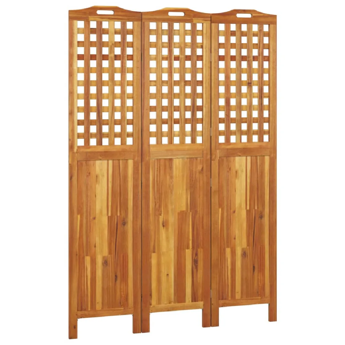 Paravent Séparateur De Pièce Cloison 3 Panneaux 121,5 X 2 X 180 Cm Bois Dec030718