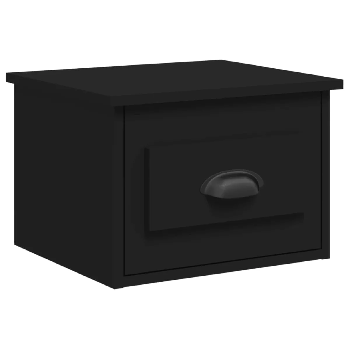 Table De Chevet Murale Avec Tiroir 41,5 X 36 X 28 Cm En Bois Dec034314