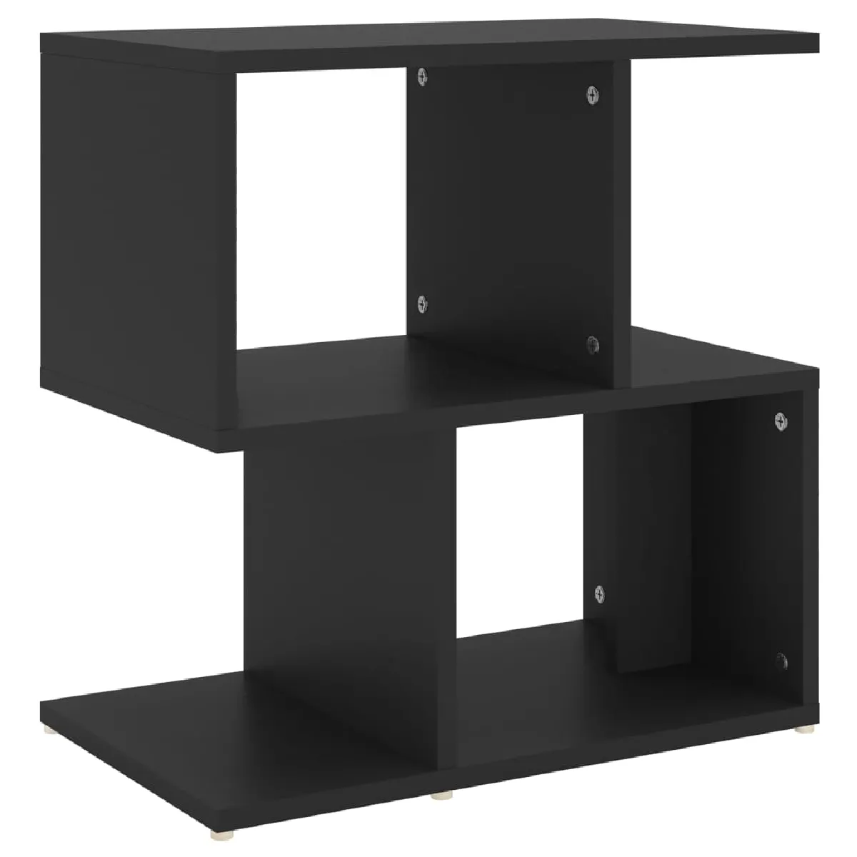 Table De Chevet Petit Meuble D'appoint Avec Étagères 50 X 30 X 51,5 Cm Dec034495