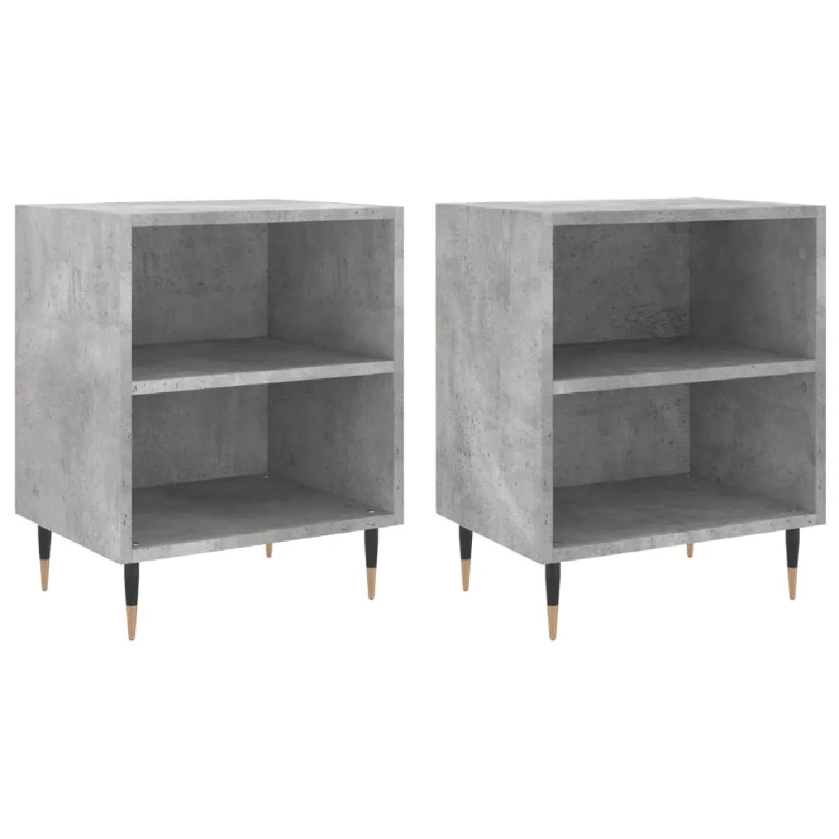 Lot De 2 Tables De Chevet Avec Étagères Ouvertes 40 X 30 X 50 Dec035352