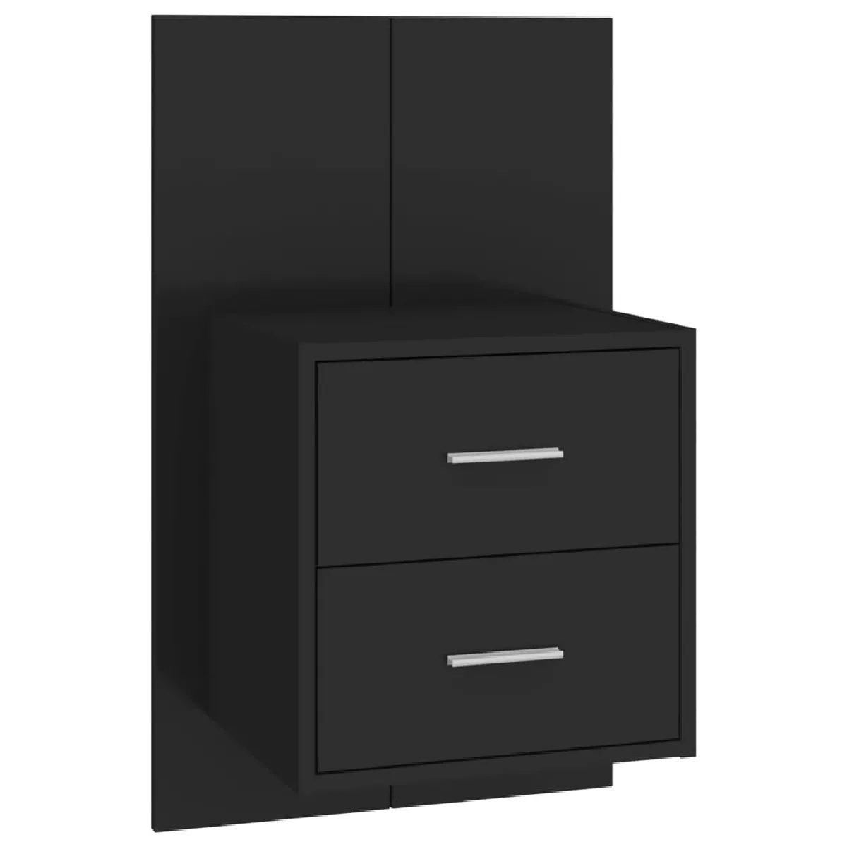 Table De Chevet Murale Avec Deux Tiroirs 48,5 X 32,5 X 80 Cm En Dec034306