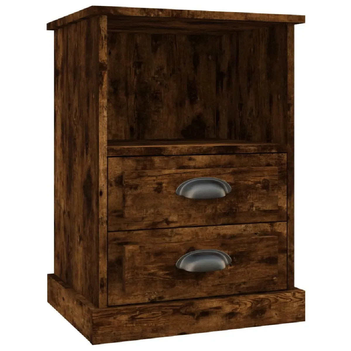 Table De Chevet Avec Deux Tiroirs Et Compartiment Ouvert 43 X 36 X 60 Dec033648