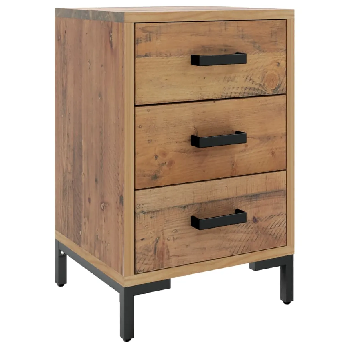 Table De Chevet Avec 3 Tiroirs 40 X 30 X 55 Cm Bois De Dec034103