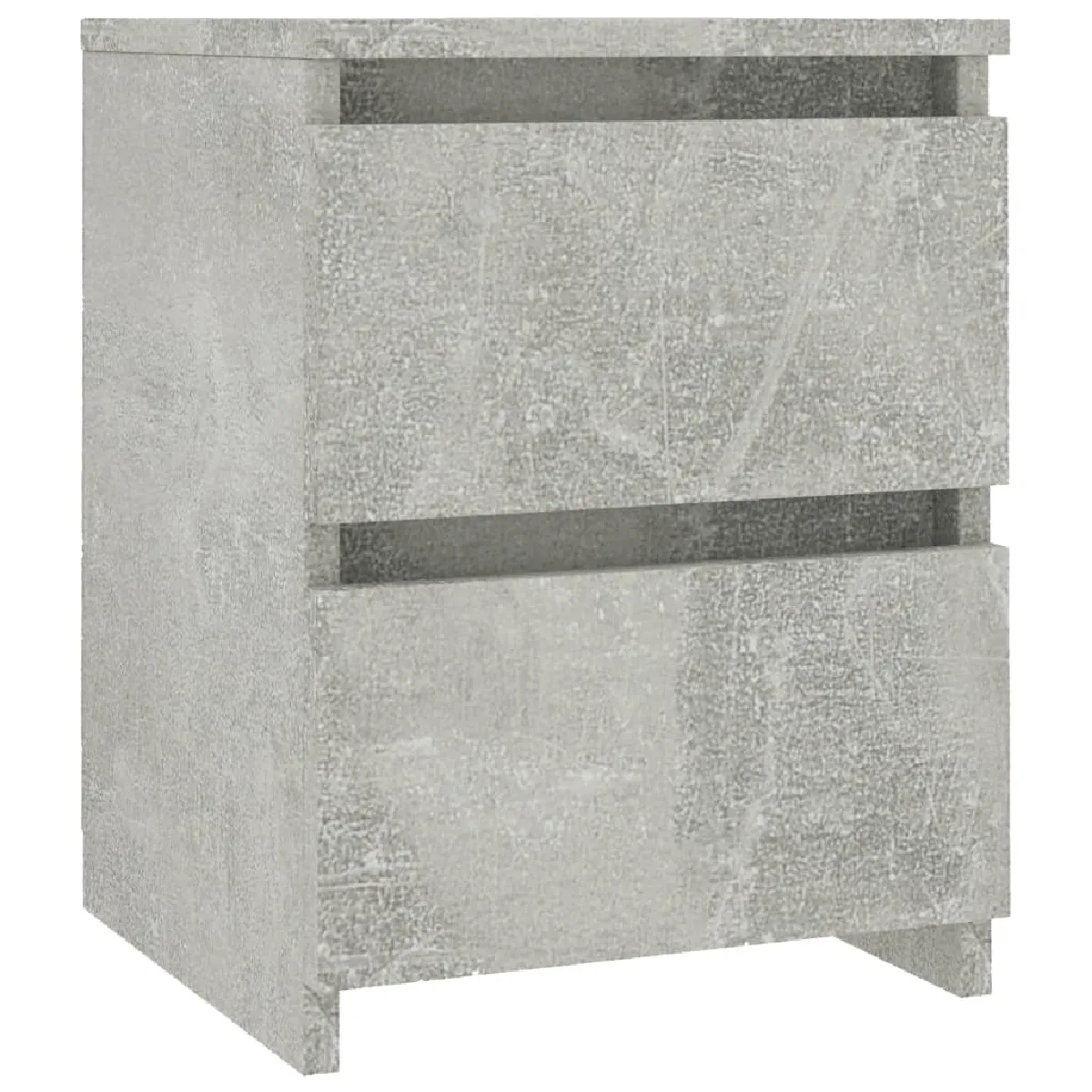 Table De Chevet Avec Deux Tiroirs 30 X 30 X 40 Cm Bois D'ingénierie Dec033966