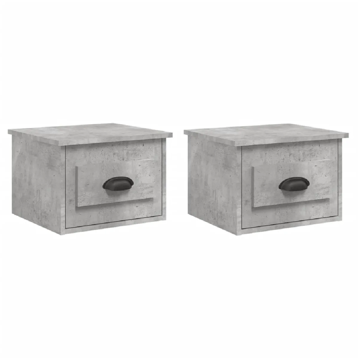 Lot De 2 Tables De Chevet Murales Avec Tiroir 41,5 X 36 X 28 Dec036083
