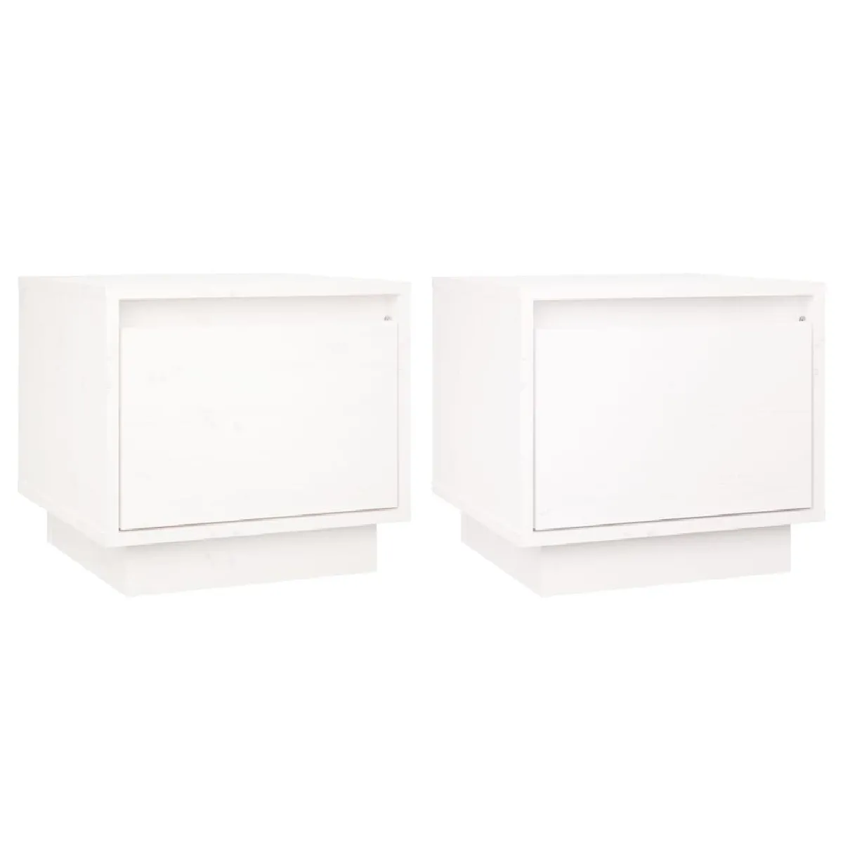 Lot De 2 Tables De Chevet Avec Tiroir 35 X 34 X 32 Cm Dec034859
