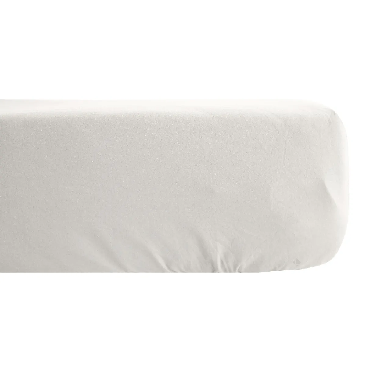 Drap Housse Concerto Satin De Coton 140x200 Cm Bonnet 35 Cm Uni Beige Craie