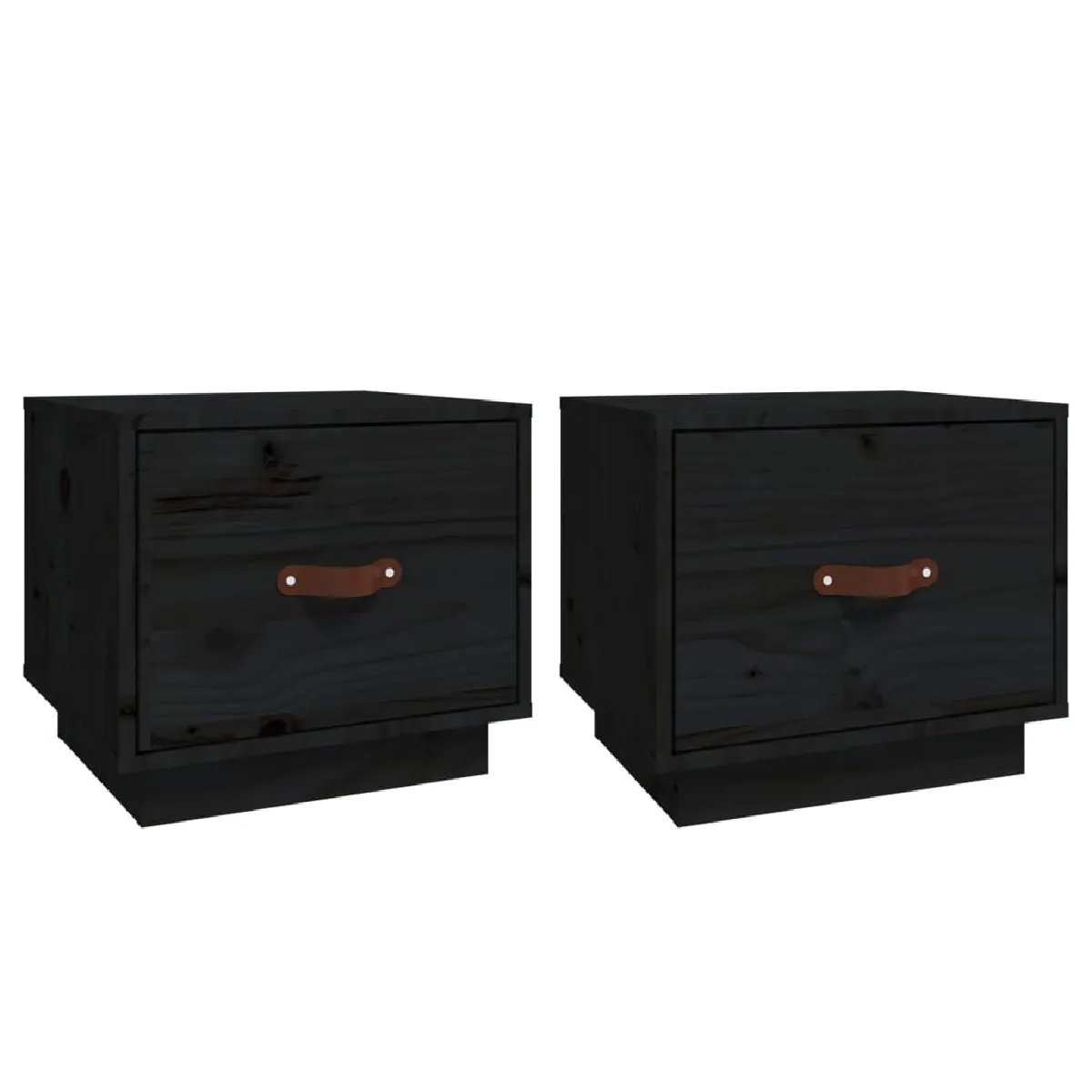 Lot De 2 Tables De Chevet Avec Tiroir 40 X 34 X 35 Cm Dec035522