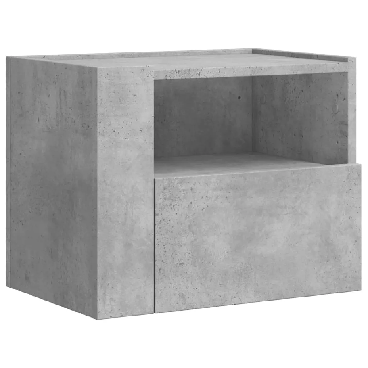Table De Chevet Murale Avec Tiroir 45 X 30 X 35 Cm En Bois Dec034299