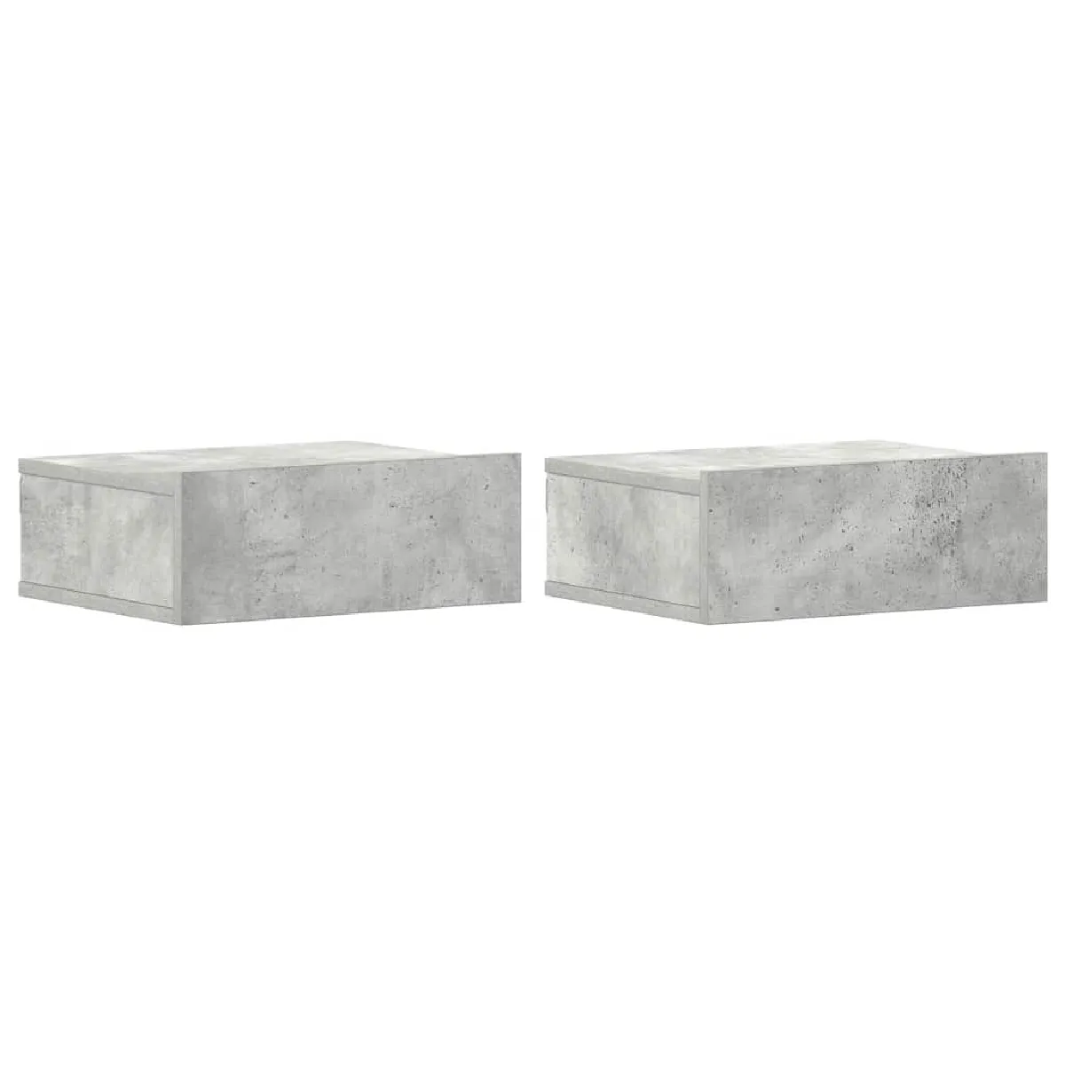 Lot De 2 Tables De Chevet Murale Avec Tiroir 40 X 30 X 15 Dec035997