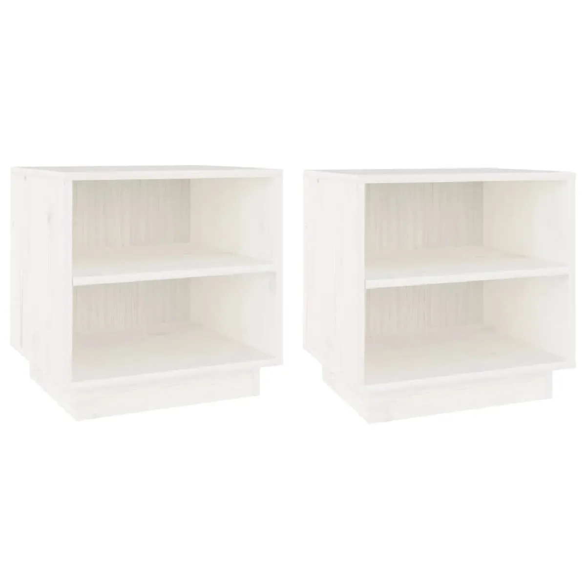 Lot De 2 Tables De Chevet Avec Étagères 40 X 34 X 40 Cm Dec034905