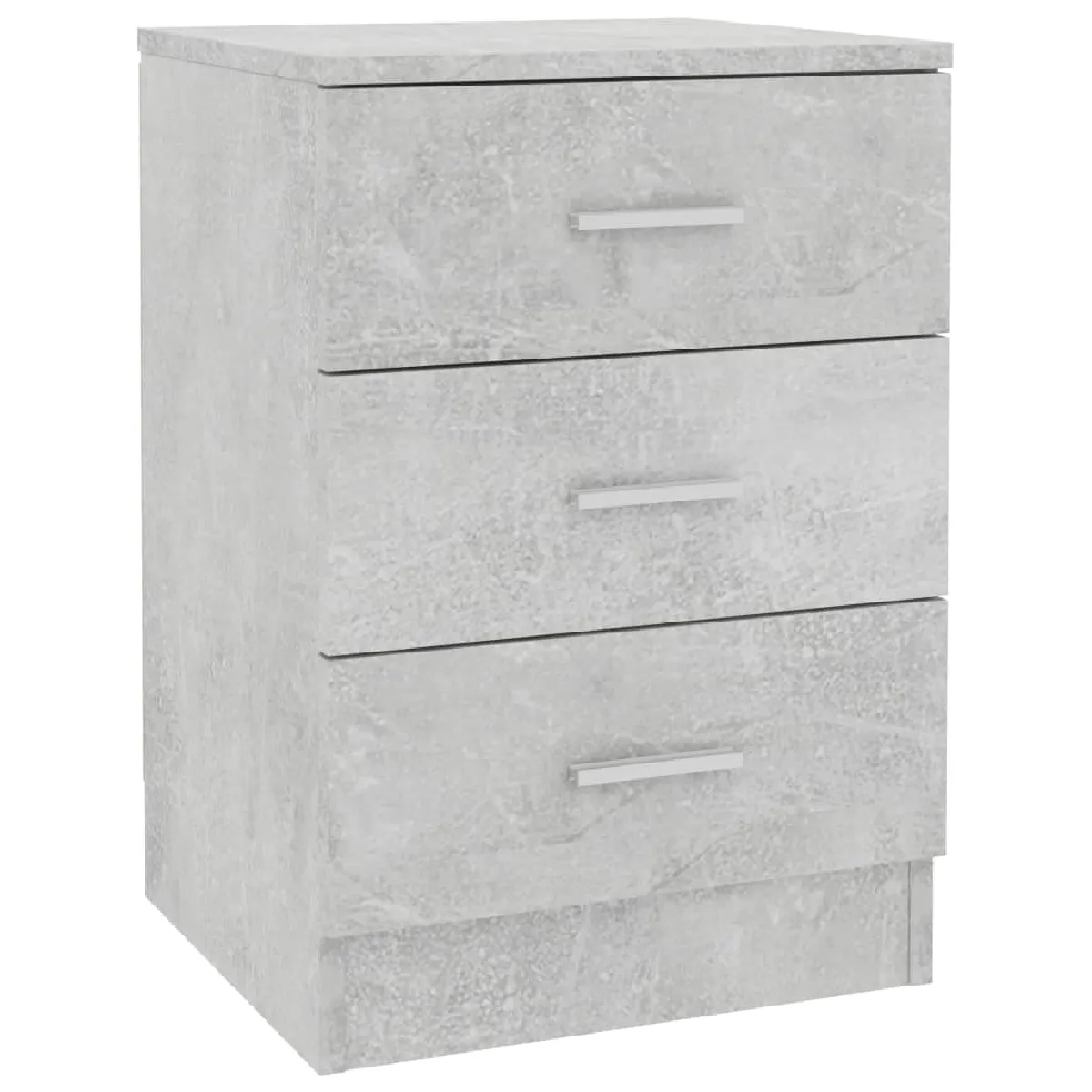 Table De Chevet Avec 3 Tiroirs 38 X 35 X 56 Cm Bois D'ingénierie Dec033969