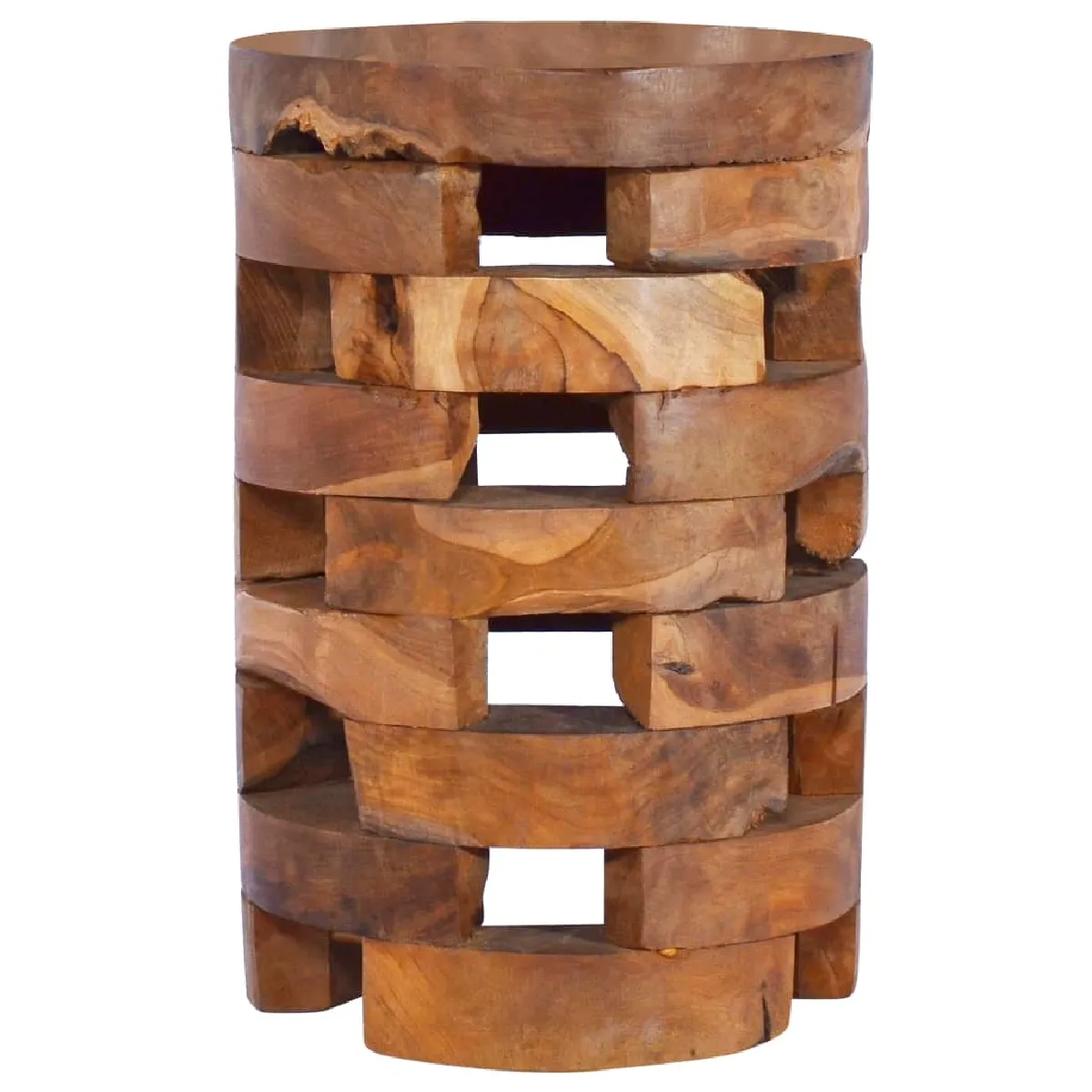 Table De Chevet Fabriqué À La Main 30 X 30 X 45 Cm Bois Dec032899