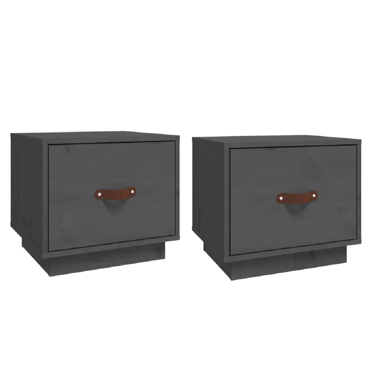 Lot De 2 Tables De Chevet Avec Tiroir 40 X 34 X 35 Cm Dec035321