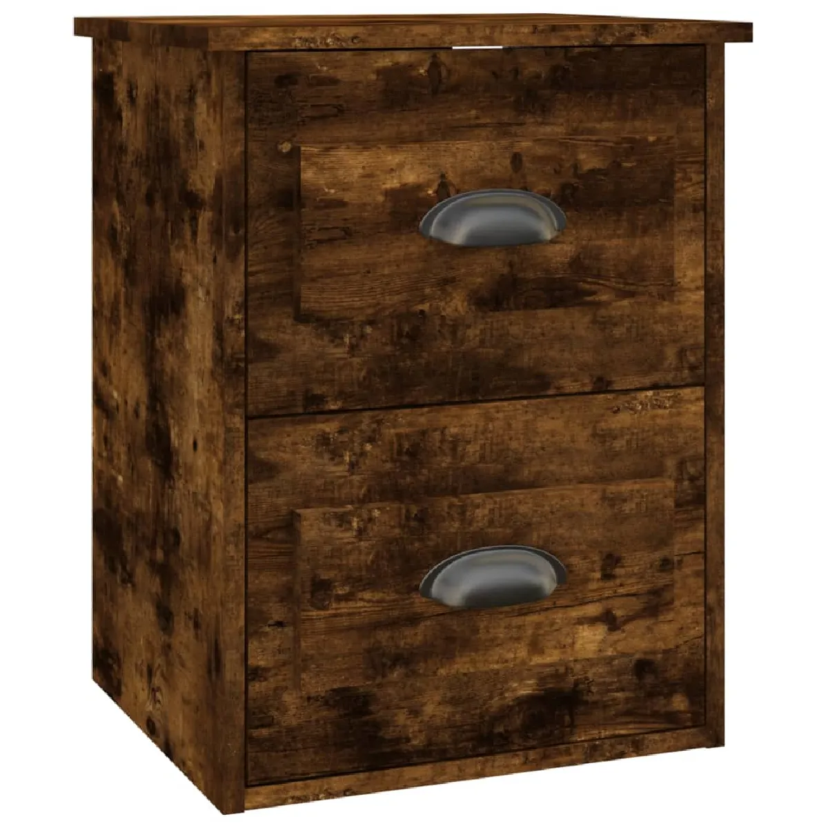 Table De Chevet Murale Avec Deux Tiroirs 41,5 X 36 X 53 Cm En Dec034258