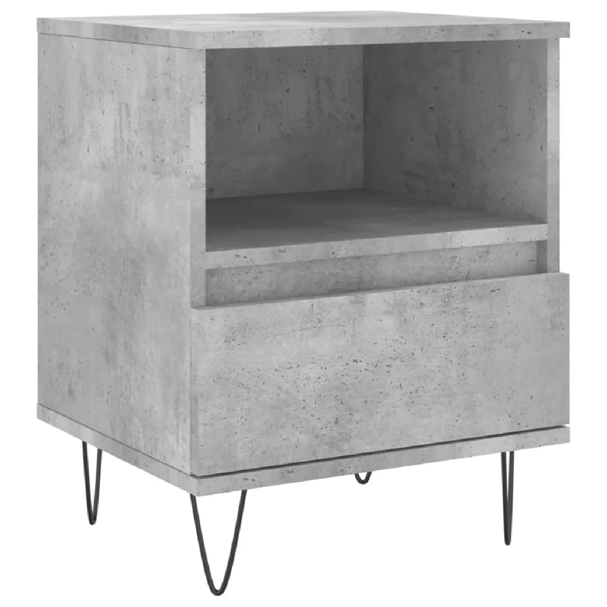Table De Chevet Avec Tiroir Et Compartiment Ouvert 40 X 35 X 50 Cm Dec033998