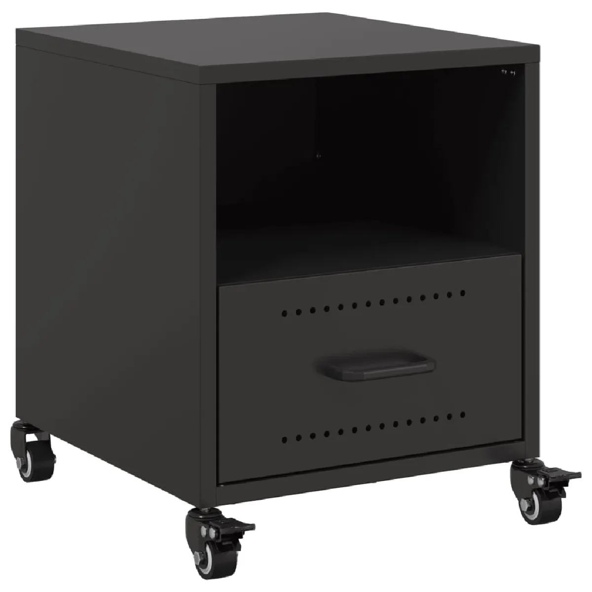 Table De Chevet Avec Compartiment Ouvert Et Tiroir 36 X 39 X 43,5 Cm Dec034366