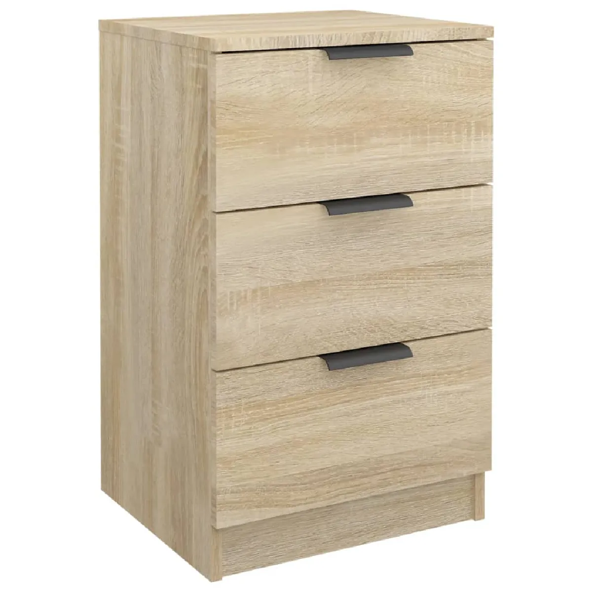 Table De Chevet Avec 3 Tiroirs 40 X 36 X 65 Cm Bois D'ingénierie Dec033849